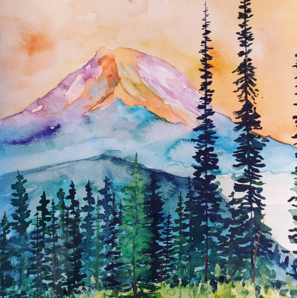 northwest Watercolor Painting